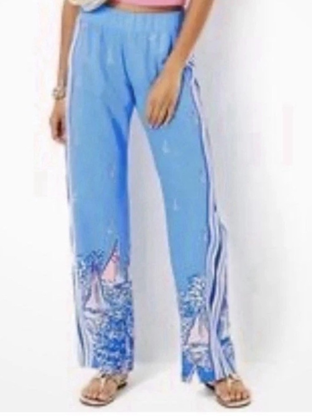 NWT Lilly Pulitzer Bal Harbor Palazzo Pants Sz XL